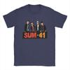 Novelty Band Sum 41 T-Shirt for Men Crew Neck Pure Cotton T Shirts SUM41 Punk Short Sleeve Tees Graphic Printed Clothing