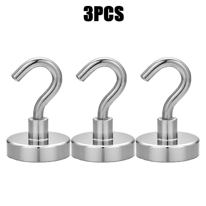 1-80PCS Strong Magnetic Hooks Multi-Purpose Storage Hooks Home Kitchen Bar Storage Hooks Key Storage Hooks Bathroom Hangers