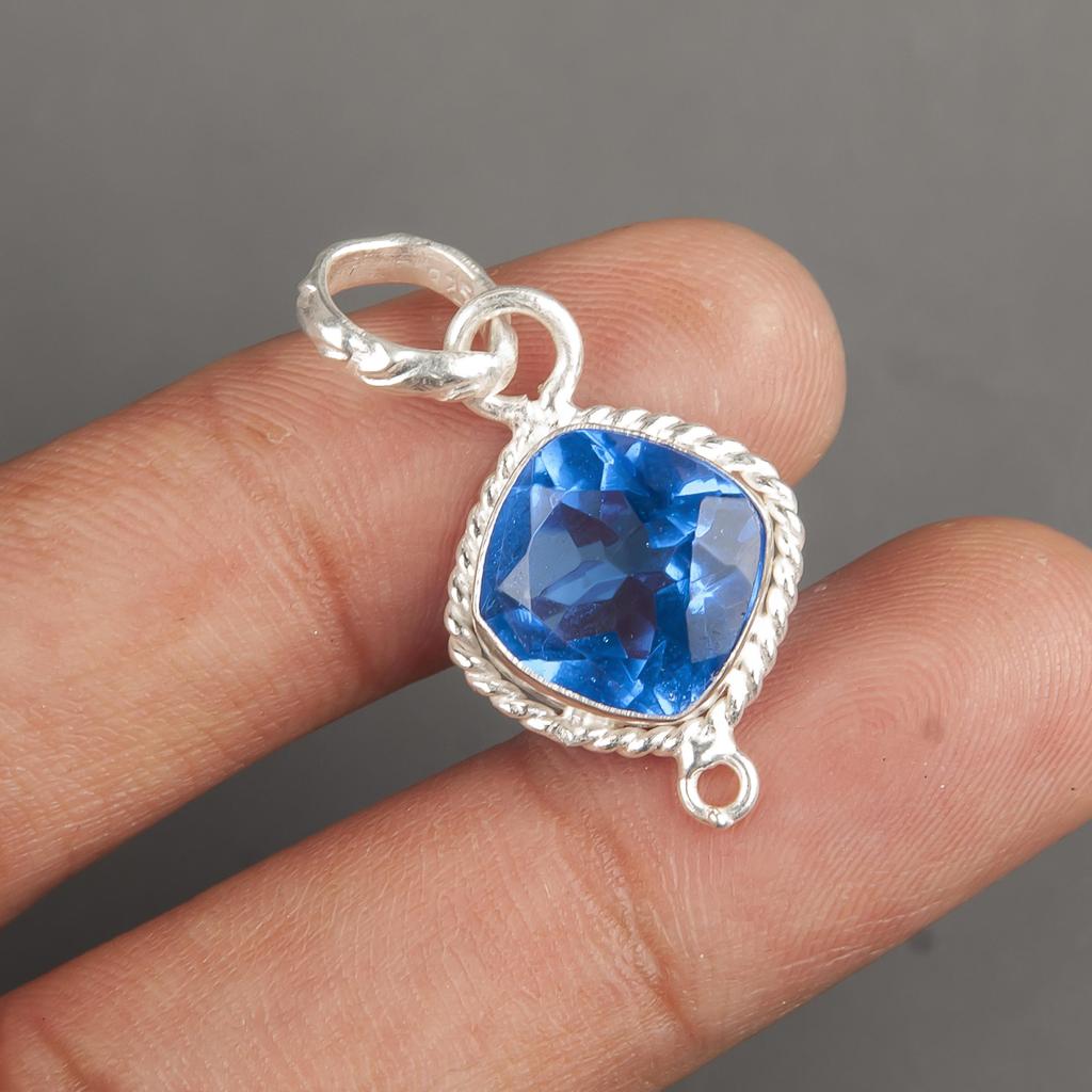 Tanzanite Handmade Gemstone Pendant, 925 Solid Sterling Silver Pendant Antique Jewelry, Pendant For Engagement Gift
