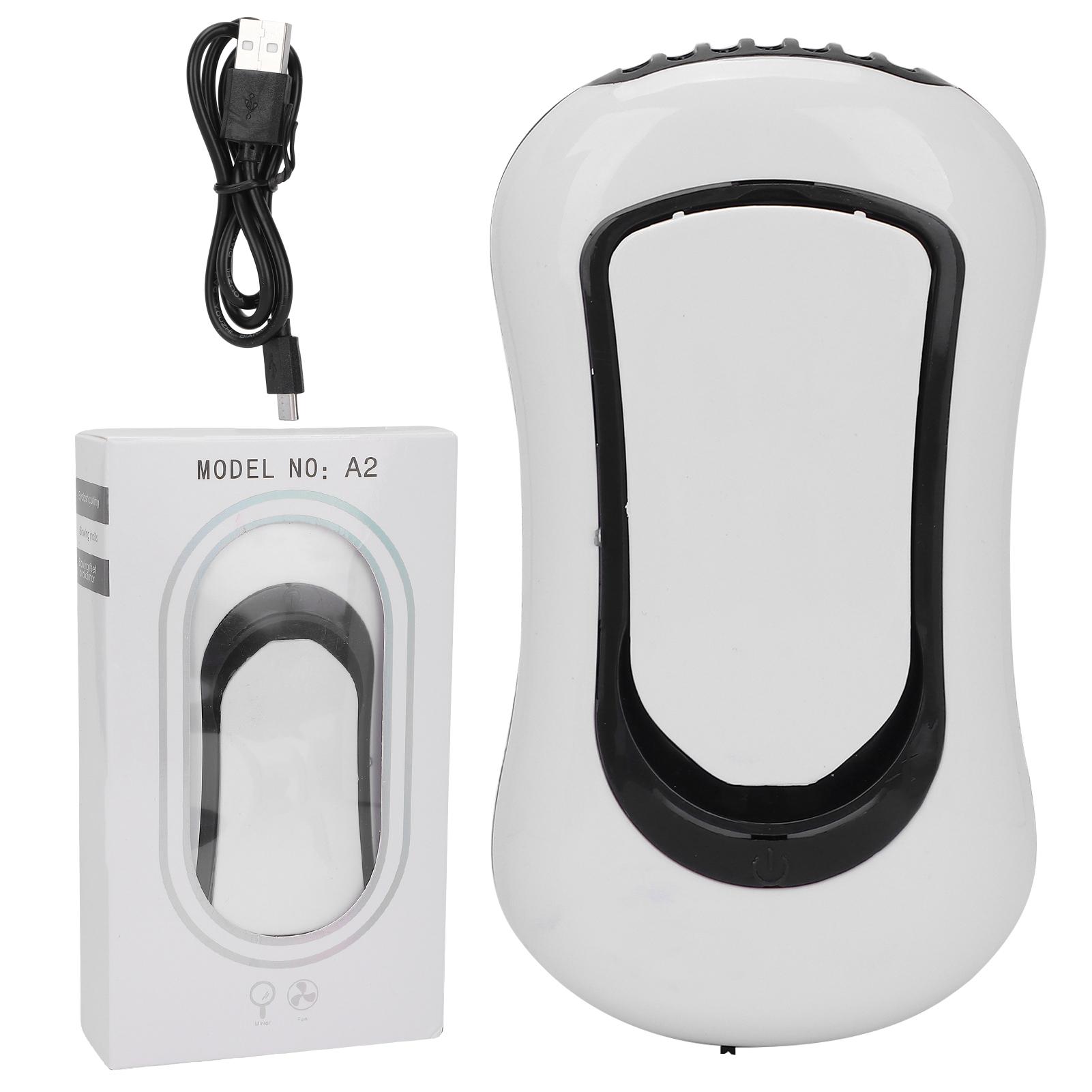 

Портативный фен для ресниц с вентилятором, перезаряжаемый ручной вентилятор, электрический безлопастной вентилятор для ресниц White