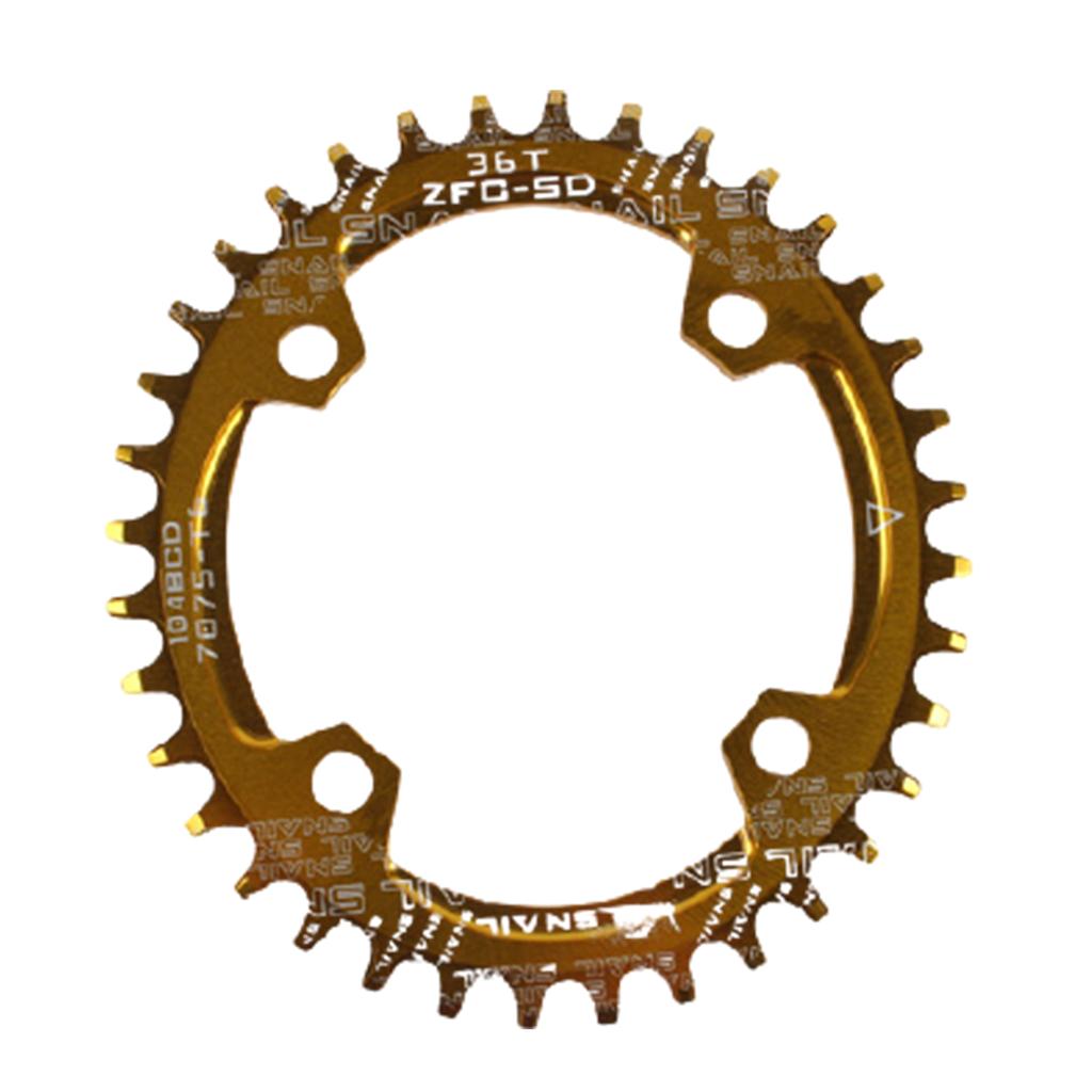 Für Fahrrad rund/oval 104BCD 32T 34T 36T 38T Narrow Wide Einzelkettenblatt