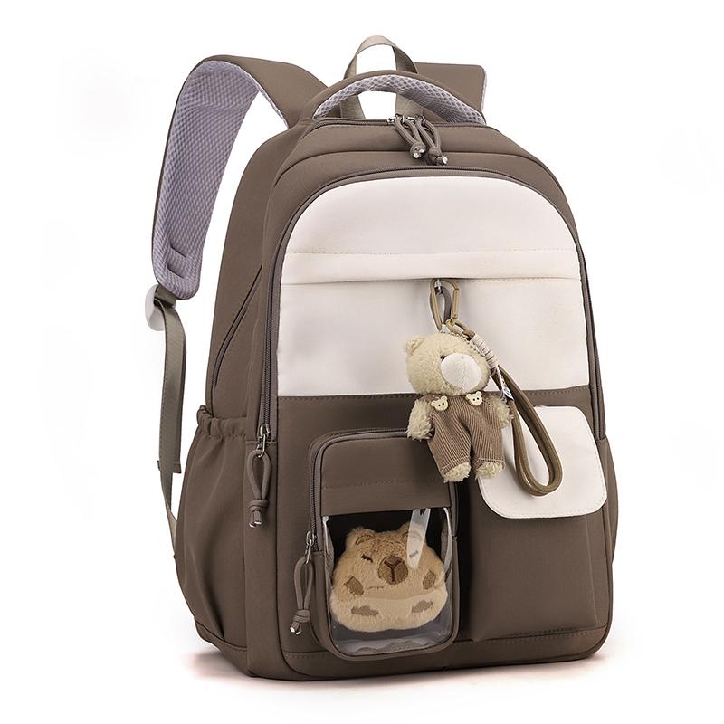 Preppy Backpack Junior High School Student Lightweight Schoolbag Women's Large Capacity Backpack