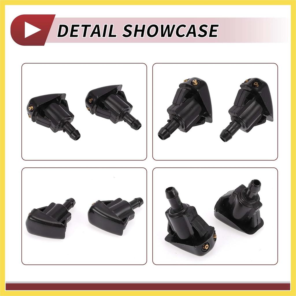 2pcs Windshield Washer Nozzle for Toyota T100 1993-1998 for Lexus LX470 2001-2007 Front Windshield Spray Nozzles Wiper Spray Washer Jet No.8538112060