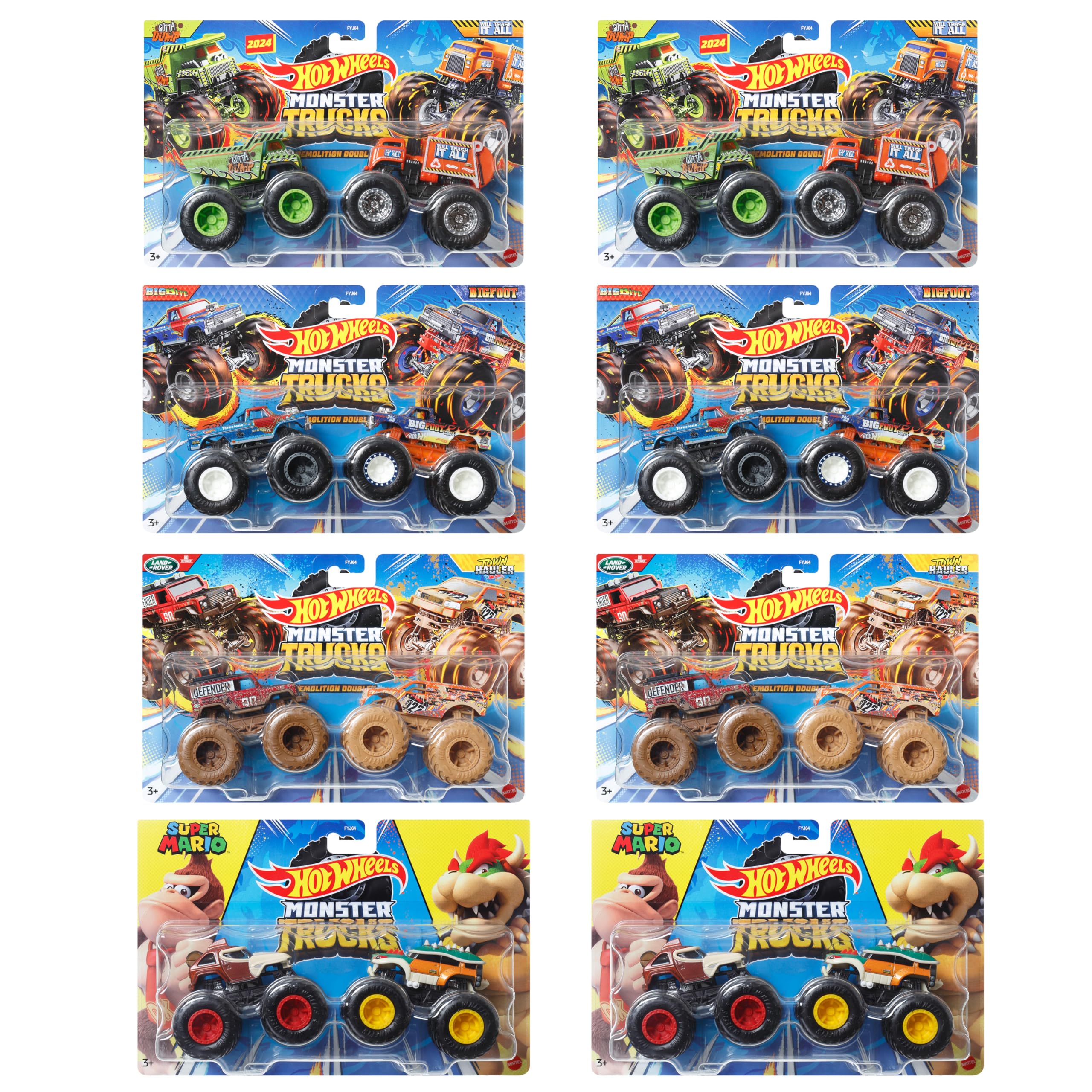 

Hot Wheels Monster Truck 2 набора мини-машин x 8 наборов коробка лет и 164 [2 продано] [3 в наличии] 986N-FYJ64