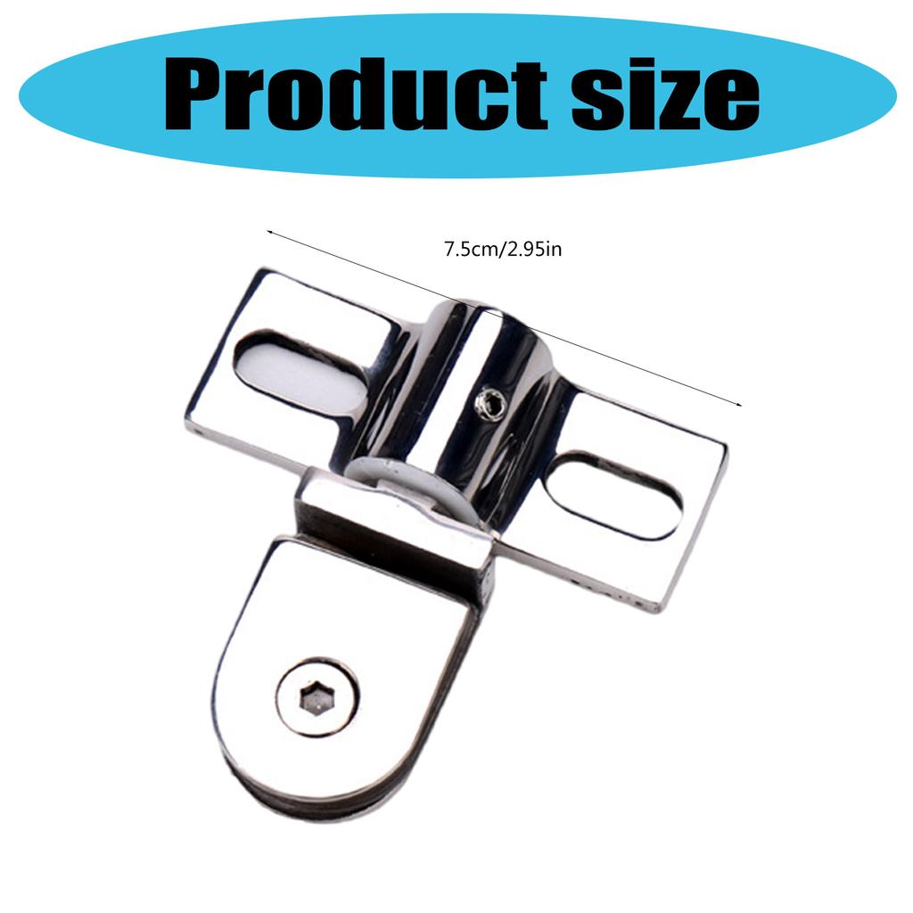 Thickened Stainless Steel/Alloy Shower Door Hinges with 90 Degree Rotation for 8 12mm Glass Door Daily Casual Use