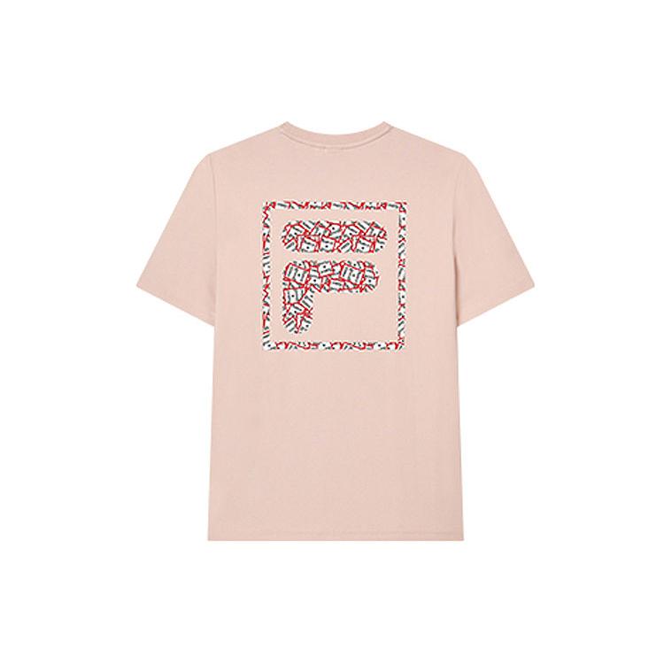 FILA X HAGT T Shirts Unisex Pink Crew Neck Moderate Straight Fit F11U229102F-PK M