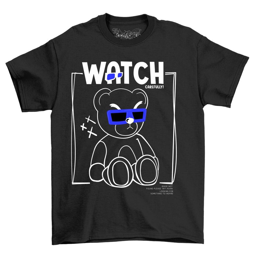 'bearstreet2-5 0'' Teddy Bear Cool Dude T-shirt - Hilarious Design, Unisex Cotton