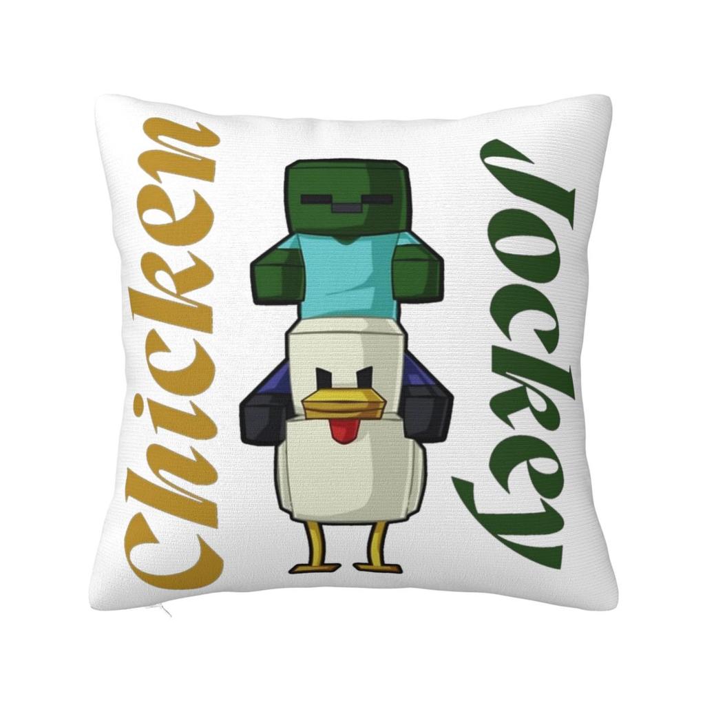 Chicken Jockey Pillow Cases Zombie Game Cushion Cover Novelty Zippered Decor Pillowcover for Home 18