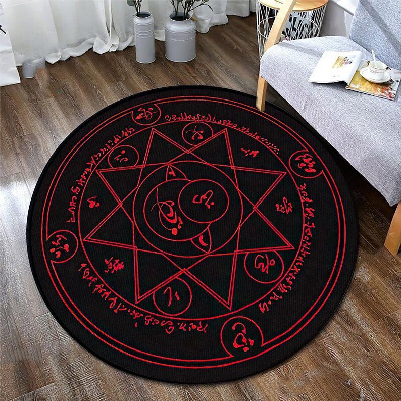 Round Carpet Ethnic Mandala Living Room Carpet Floor Mat Chair Sofa Children Living Room Decorative Carpet Mode