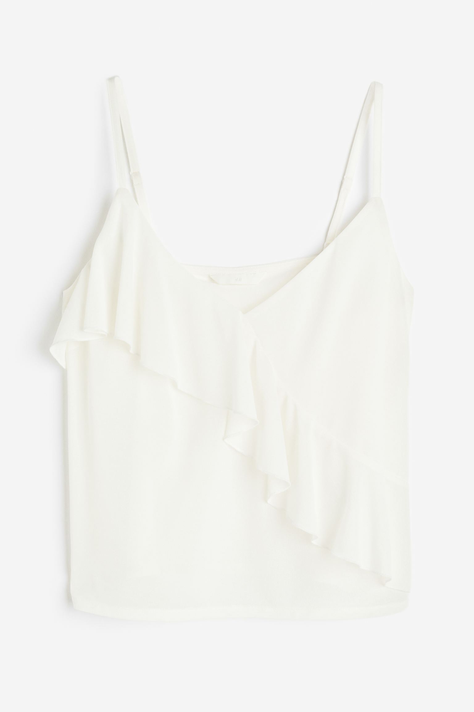 

Топ с бретелями и оборками