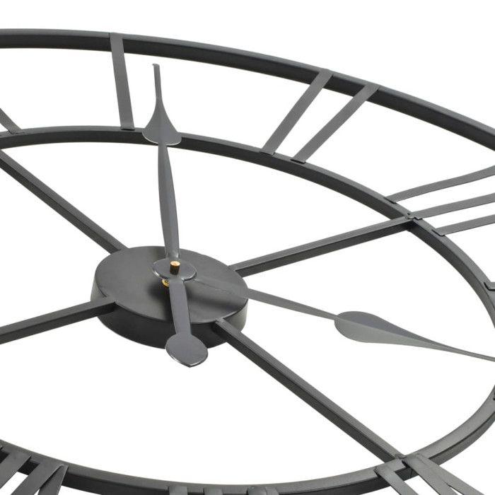 VidaXL Vintage Wall Clock with Quartz Movement Metal Pendulum Living Room 50644