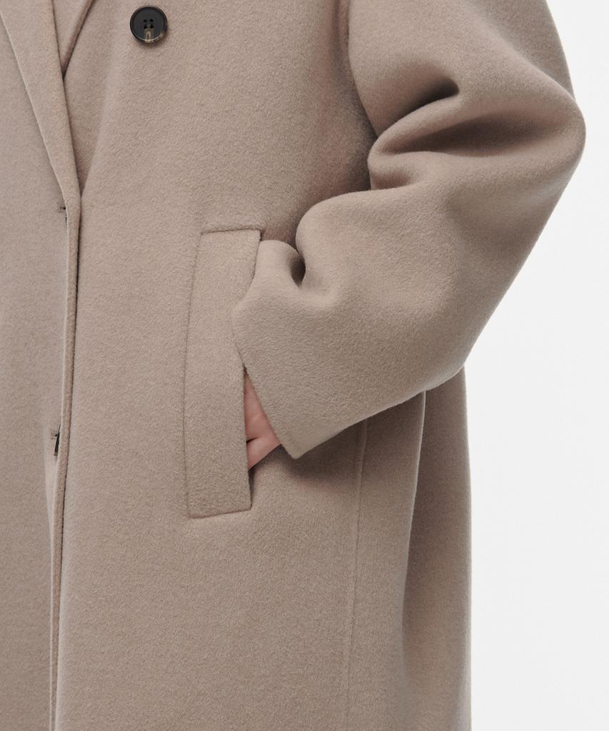 Musinsa Standard Woman Women'S Cashmere Blend Handmade Double Coat [Beige]