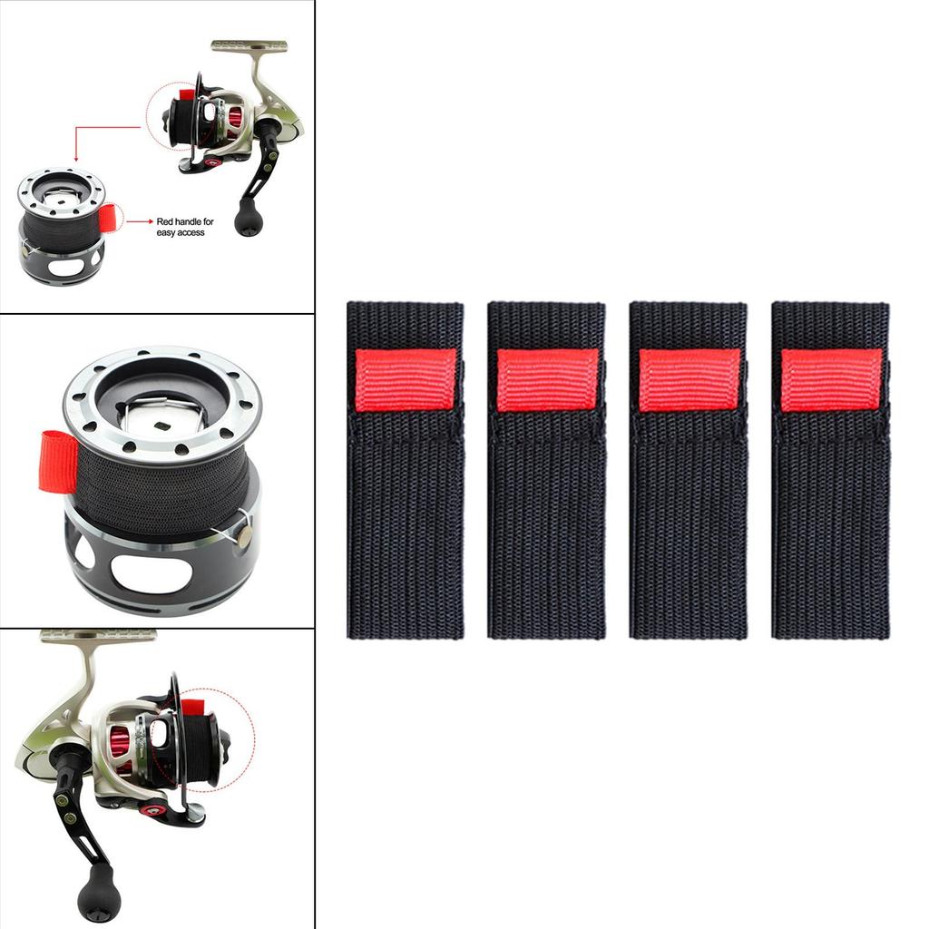 4 Pieces Fishing Belt Band Reel Spool , M