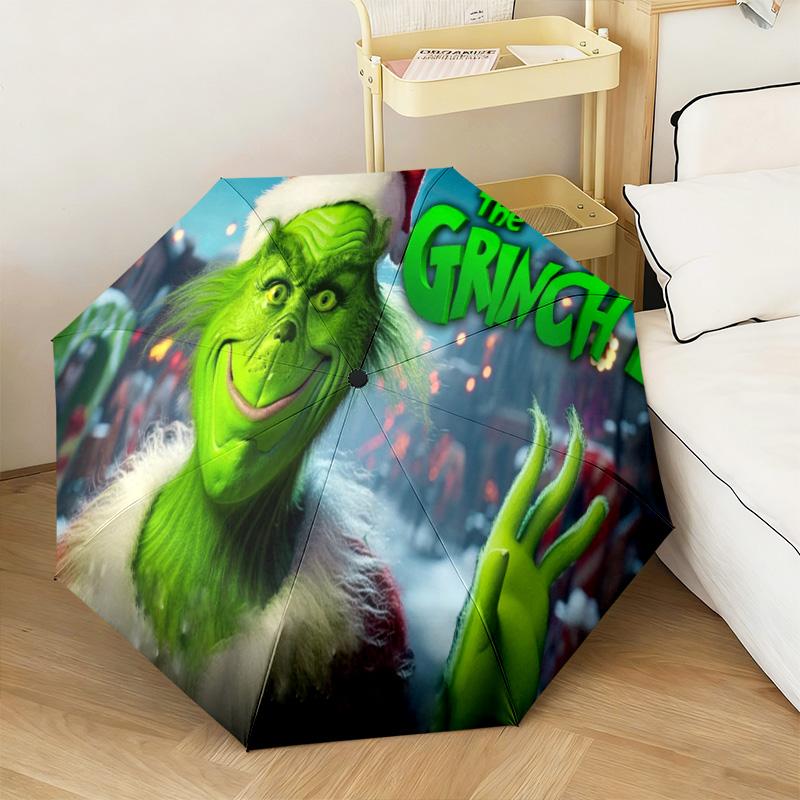 Christmas Comedy How the Grinch Stole Christmas Umbrella home essential wrought iron eight legged multifunctional travel camping essential umbrella 11