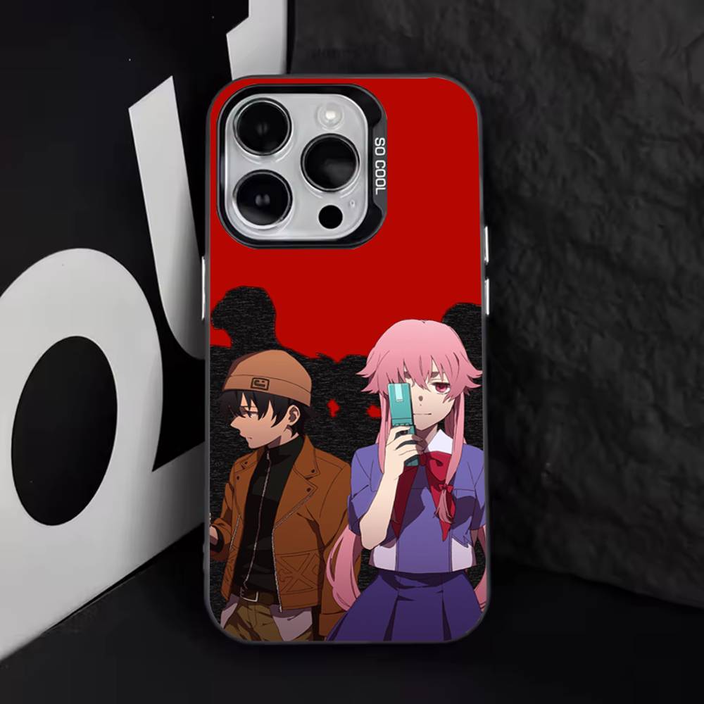 

Чехол для телефона Mirai Nikki Аниме для iPhone 16,15,14,13,12,11,8,7,Pro,Max,Plus,Mini,XS,SE Противоударный Черный Матовый Жесткий iPhone16plus