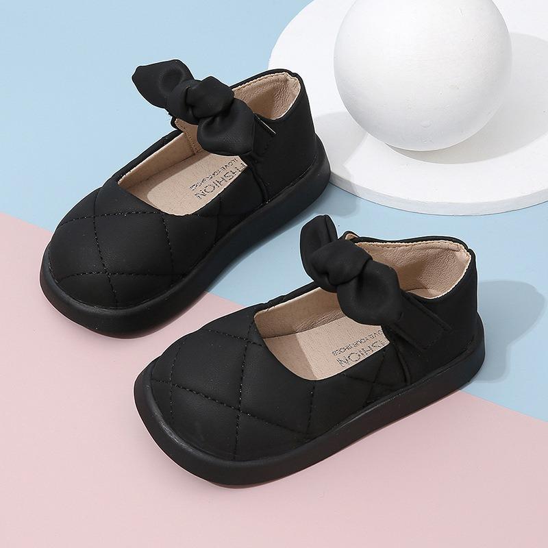 Girls’ Little Leather Shoes, Spring/Autumn New Arrival, Princess Shoes for 1–3 Years Old, Stylish Toddler Breathable Shoes for Baby Girls