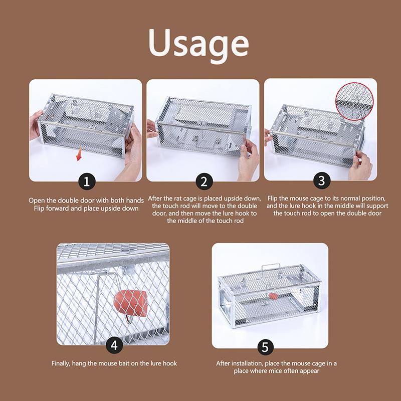 Flerfångad gnagare Musfälla Råttfälla Bur Skadedjursbekämpning Alla möss och råttor får plats i möss Gnagarfångare Råttfälla Bur