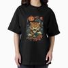 Japanese Anime Halloween Tiger Warrior Oversized T-Shirt