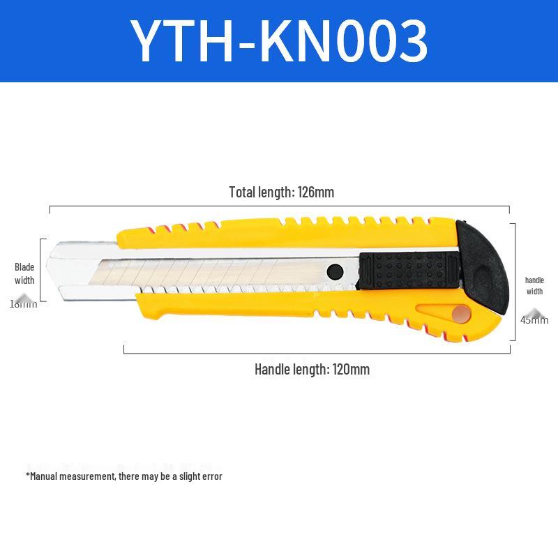Black Blade Utility Knife for Cutting Wallpaper & Paper