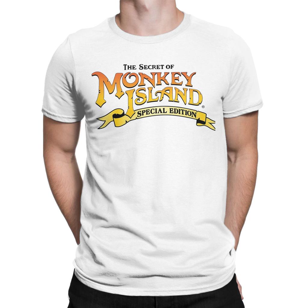 The Secret of Monkey Island Logo Tee Shirt for Men Women Printed T Shirts 100% Cotton Clothing