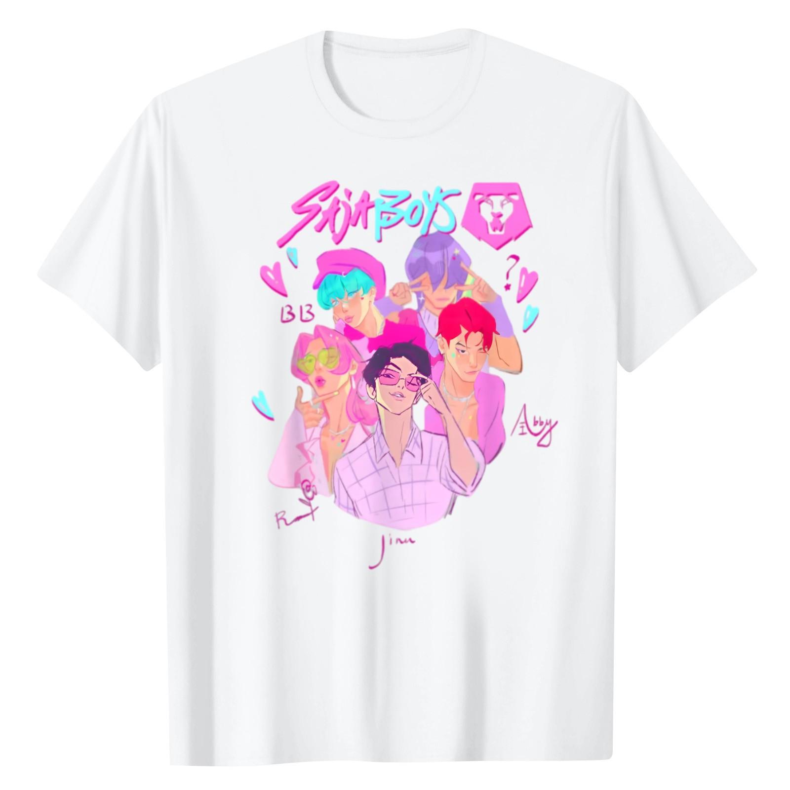 

Мужская футболка с круглым вырезом, с принтом, с коротким рукавом XL белый