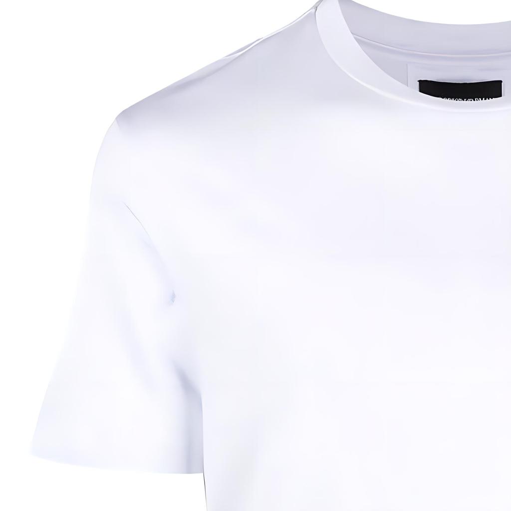 Emporio Armani Armani Ss22 Letter Print Pullover Round Neck Short Sleeve T-Shirt Men Tops White 8N1TD81JUVZ0100