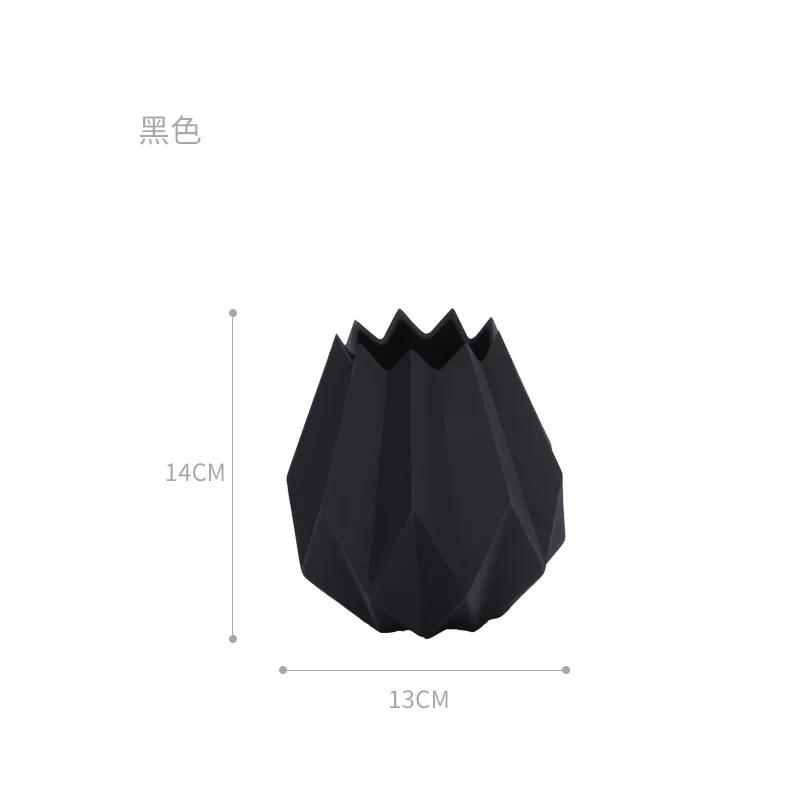 Europa Vază de Porțelan Modă Modernă Ceramică de Masă Vază de Flori Origami Cameră Studiu Hol Acasă Decorațiune Nuntă ZM1104
