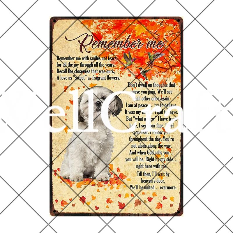 [ Wellcraft ] Pet Shih Tzu Dog You Are My Sunshine Beer Bath Shop Art Metal Tin Sign Wall Poster Iron Painting Pub D-14 20*30 CM