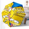 The Simpsons Family Collage Automatic Opening Folding Umbrella 8 Bone Iron Frame,Suitable for Fans,Travel,Daily Use,and Gift Giving010