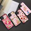 S-Strawberry Cartoon S-Shortcake Girl For IPhone 17 16 15 14 13 12 11 Pro Max Plus Mini PC+TPU Back Phone Cover