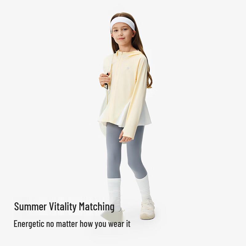 YEEHOO Girls' Cooling Sun Protection Hooded Jacket with Skirt Hem
