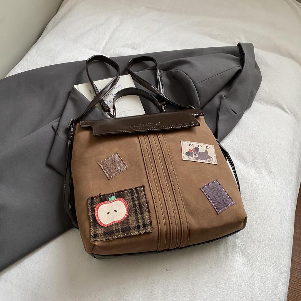 2025 Herbst/Winter Hochwertiger Rucksack mit Matt-Finish | Lässig, Vielseitig, Retro Schulstil Umhängetasche