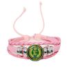 España Guardia Civil El Honor Es Mi Divisa Glass Leather Bracelets Multilayer Spanish Police Braided Bracelets Bangles Jewelry