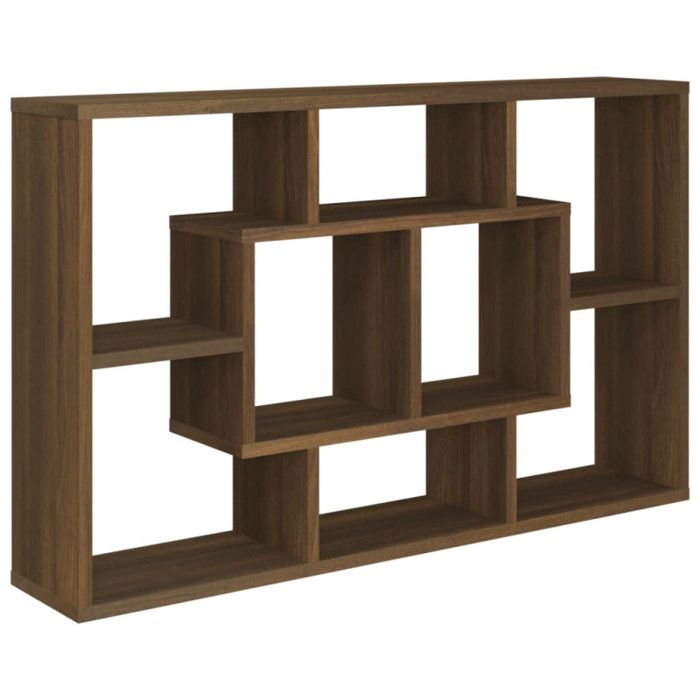 820462 vidaXL Étagère murale Chêne marron 85x16x52,5 cm Bois d'ingénierie