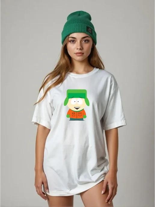 Oversized T-shirt with a South Park print 2XL