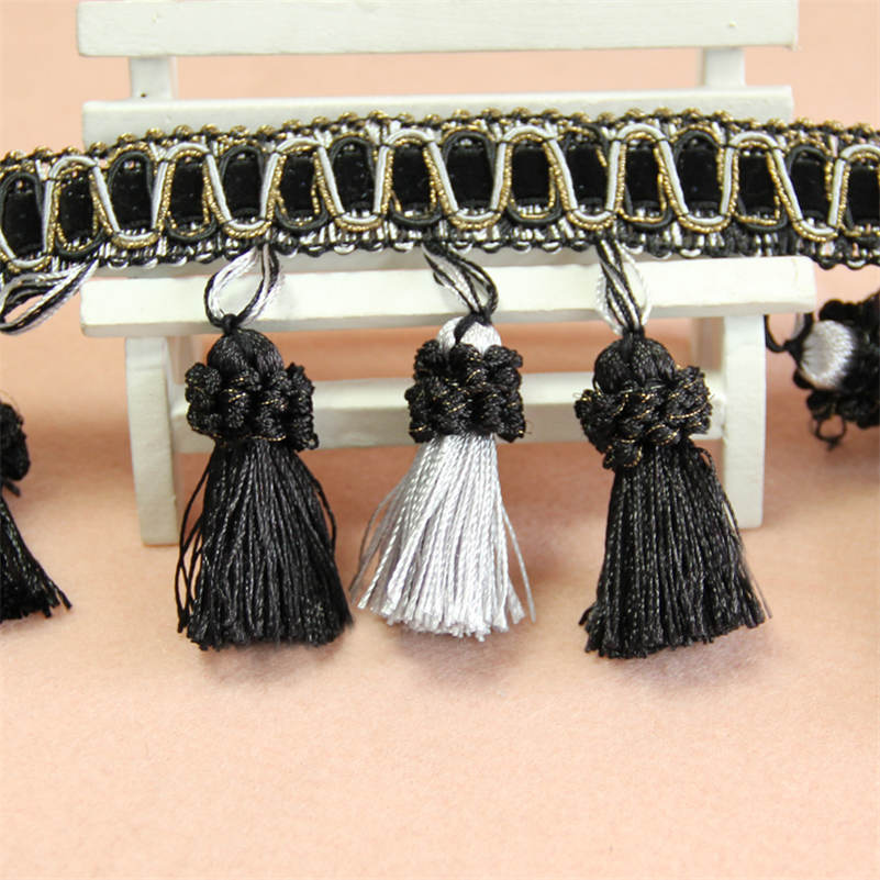 1 metr lemování závěsů šicí lišty střapce třásně čalounění DIY dekor polštářů