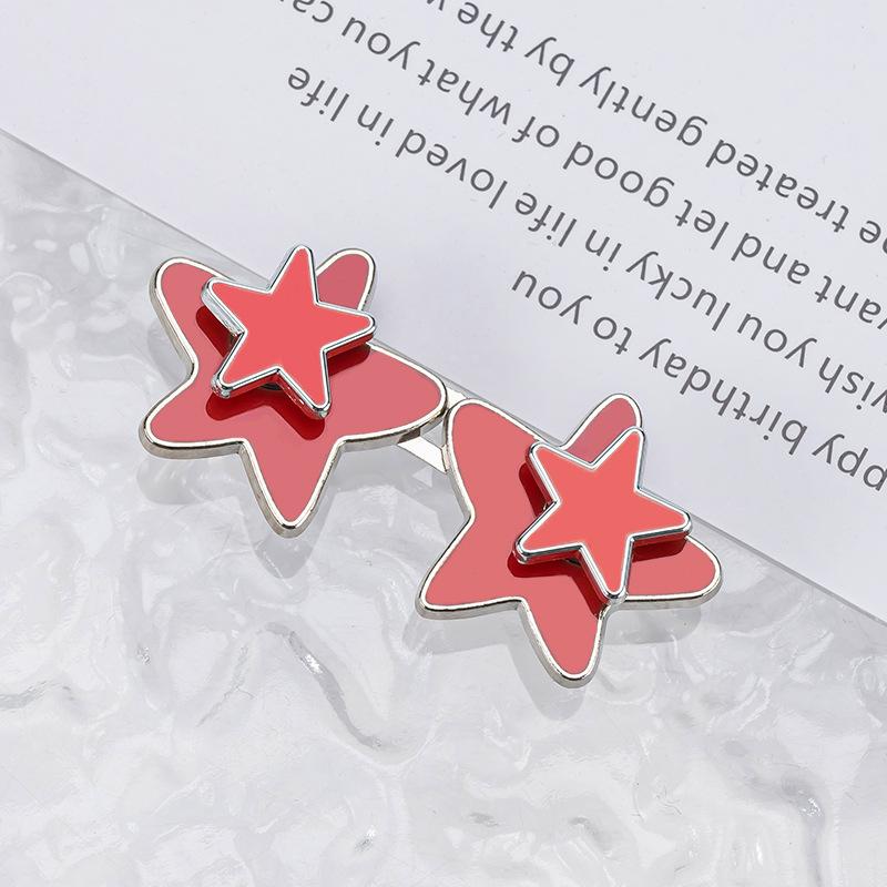 1 Pair Women Adjustable Metal Star Belt Seamless Invisible Waistband Buckle Jean Waist Tightening Tool No Sewing Required
