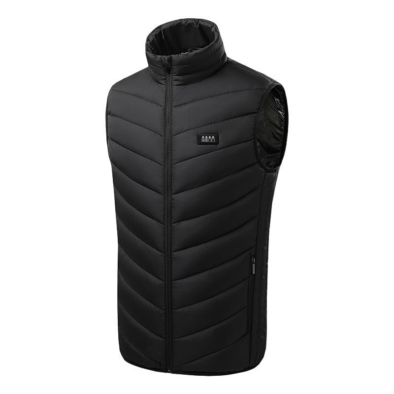 

Unisex 26-Zone Smart Heated Vest: Four-Control, Three-Heat Levels, Cold-Proof and Warm. XL чорний