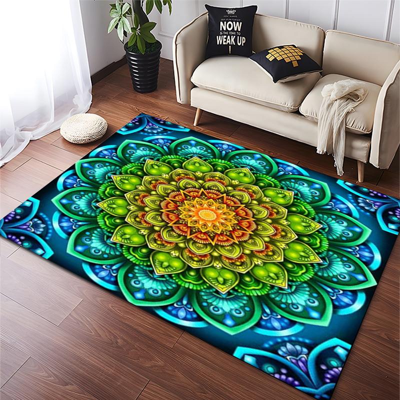 15 Size Mandala Flowers 3D Printed Carpet Rugs Living Room Bedroom Bedside Bathroom Home Decor Floor Mat Kids Room Non-slip Mat