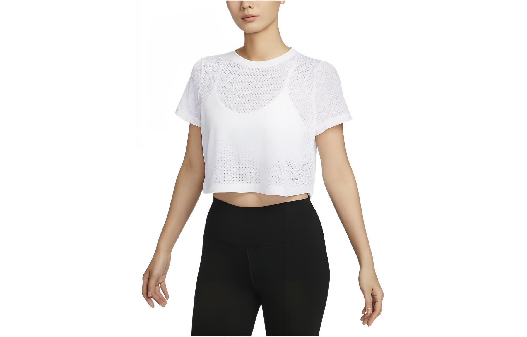Nike One Classic Breathable Women s Dri-FIT Short-Sleeve Top White FN4118-100 L