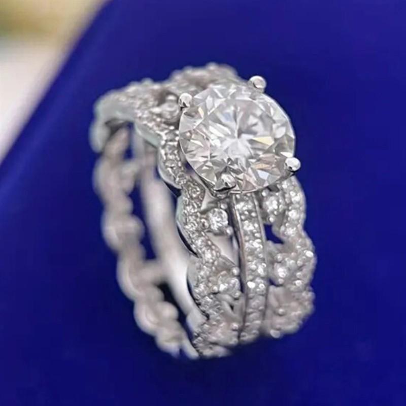 

Huitan Exquisite Luxury Cubic Zirconia Proposal Ring for Women Fashion Delicate Bridal Wedding Band Zircon Accessories Gift 7
