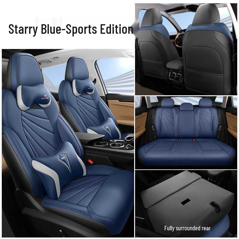 Breathable Perforated Leather Seat Covers for 23-25 Geely Boyue L – Full Coverage, Four-Season Use