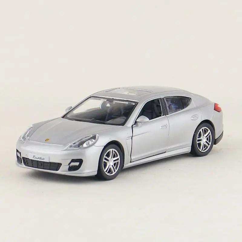 1:36 Porsche Panamera Turbo Model Scale Metal Diecast Miniature Pullback Vehicle Collection Xmas Gift Kid Boy Toy F228