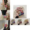 Trendy Color-block Fashion Chain Crossbody Purse For Women In Stylish Black Green Yellow And Rose Pink