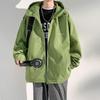 Men's and Women's Same Spring and Autumn Outdoor Waterproof Trend Fashionable Simple Versatile Hooded Elastic Jacket