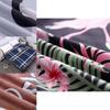 Cozy And Stylish Floral Stripes Mattress Protector Dustproof Fitted Sheet