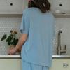 Frenchiel Micromodal Merry Lounge Set Light Blue  Fwew074s 