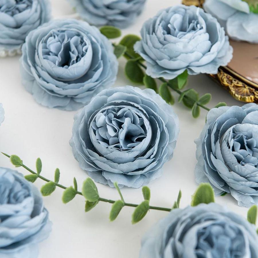 Artificial Flower Silk Peony Stem Combination Outdoor Courtyard Wedding Bridal Bouquet Home Room Holiday wreathDiy Box Decoratio