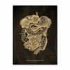 Anatomical Skeleton Chalkboard Poster Kraft Paper Posters DIY Vintage Home Room Medicine Student Decor Medical Art Wall Painting