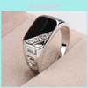 Premium Quality Men's Alloy Hollow Crystal Finger Jewelry In Timeless Vintage Design